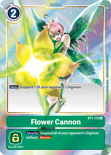 (BT1-110) Digimon TCG Release Special Booster v1.0 Single: Flower Cannon (BT1-110) (V.2)  Alternative Art