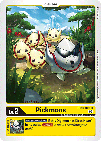 (003) Digimon TCG Xros Encounter Single: Pickmons (BT10-003)  Uncommon