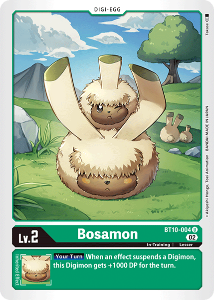 (004) Digimon TCG Xros Encounter Single: Bosamon (BT10-004)  Uncommon