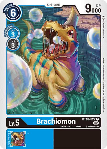 (022) Digimon TCG Xros Encounter Single: Brachiomon (BT10-022)  Common