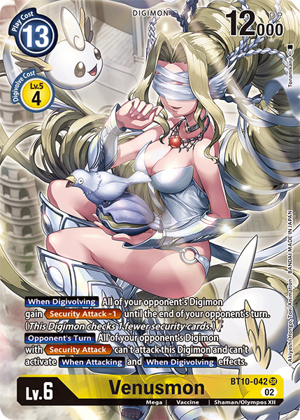 (042) Digimon TCG Xros Encounter Single: Venusmon (BT10-042) (V.2)  Alternative Art