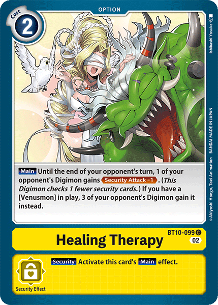 (099) Digimon TCG Xros Encounter Single: Healing Therapy (BT10-099)  Common