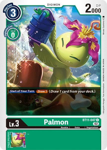 (047) Digimon TCG Dimensional Phase Single: Palmon (BT11-047) (Holo)  Common
