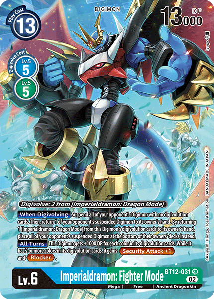(031) Digimon TCG Across Time Single: Imperialdramon: Fighter Mode (BT12-031) (V.2)  Alternative Art