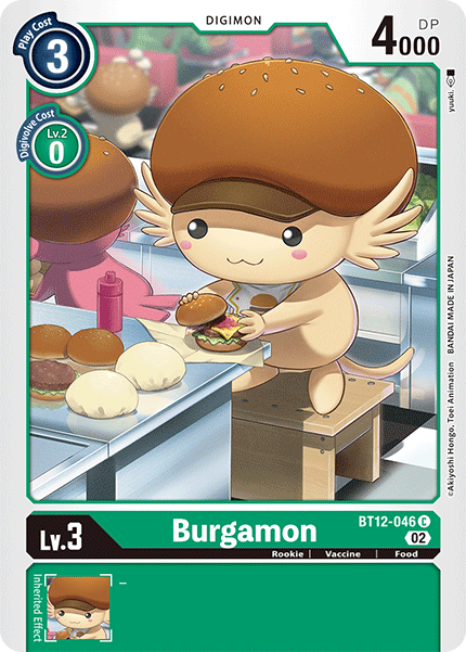 (046) Digimon TCG Across Time Single: Burgamon (BT12-046)  Common
