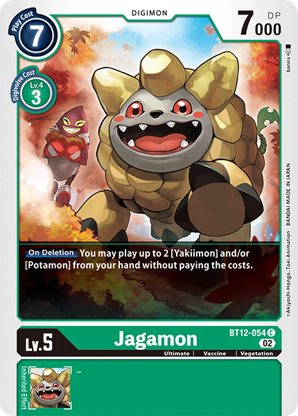 (054) Digimon TCG Across Time Single: Jagamon (BT12-054)  Common