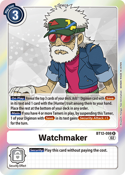 (098) Digimon TCG Across Time Single: Watchmaker (BT12-098)  Rare