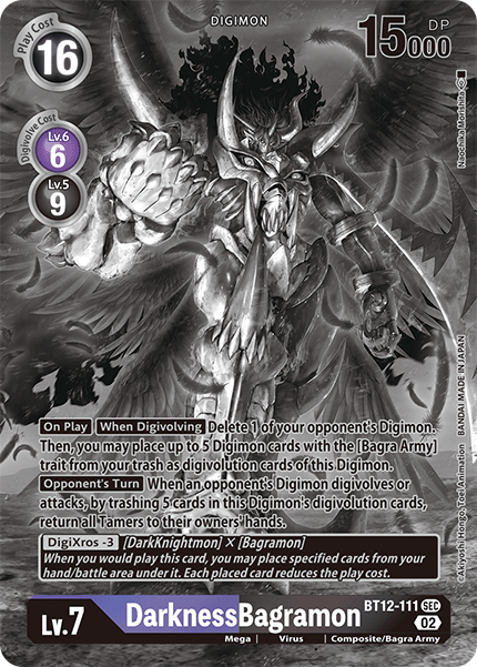 (111) Digimon TCG Across Time Single: DarknessBagramon (BT12-111) (V.3)  Alternative Art