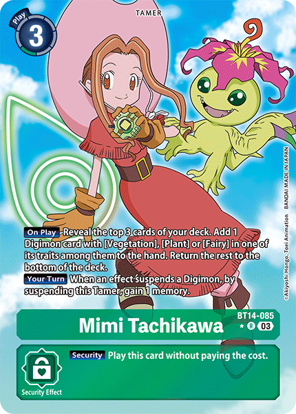 (085) Digimon TCG Blast Ace Single: Mimi Tachikawa (BT14-085) (V.2)  Alternative Art