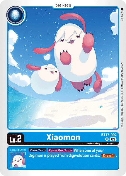 (002) Digimon TCG Secret Crisis Single: Xiaomon (BT17-002)  Uncommon