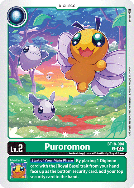 (004) Digimon TCG Special Booster Ver 2.0 Single: Puroromon (BT18-004)  Uncommon