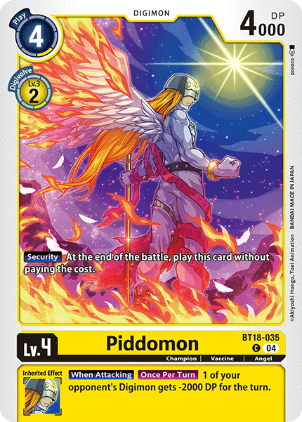 (035) Digimon TCG Special Booster Ver 2.0 Single: Piddomon (BT18-035)  Common
