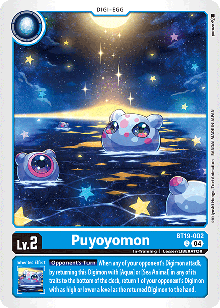 (BT19-002) Digimon TCG Special Booster Ver 2.0 Single: Puyoyomon (BT19-002)  Common