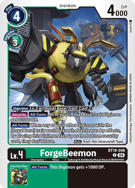 (BT19-048) Digimon TCG Special Booster Ver 2.0 Single: ForgeBeemon (BT19-048)  Common