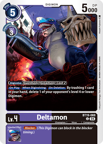 (BT19-069) Digimon TCG Special Booster Ver 2.0 Single: Deltamon (BT19-069)  Common