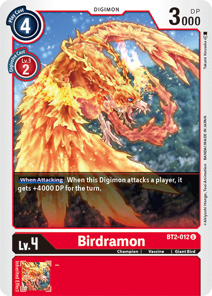 (BT2-012) Digimon TCG Release Special Booster v1.5 Single: Birdramon (BT2-012)  Uncommon