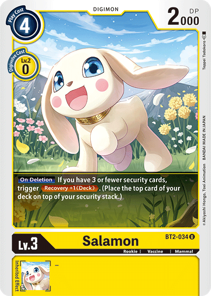 (BT2-034) Digimon TCG Release Special Booster v1.5 Single: Salamon (BT2-034)  Uncommon