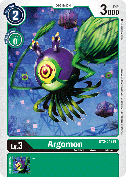 (BT2-042) Digimon TCG Release Special Booster v1.5 Single: Argomon (BT2-042)  Common