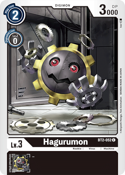 (BT2-052) Digimon TCG Release Special Booster v1.0 Single: Hagurumon (BT2-052)  Common