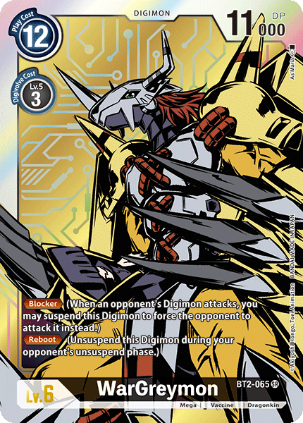 (BT2-065) Digimon TCG Release Special Booster v1.0 Single: WarGreymon (BT2-065) (V.2)  Alternative Art
