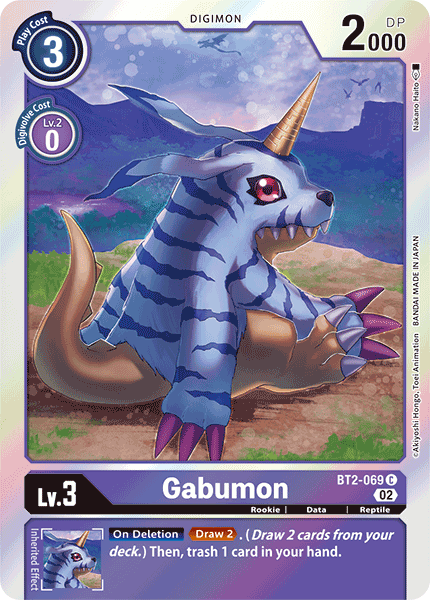 (BT2-069) Digimon TCG Resurgence Booster Single: Gabumon (BT2-069)  Common