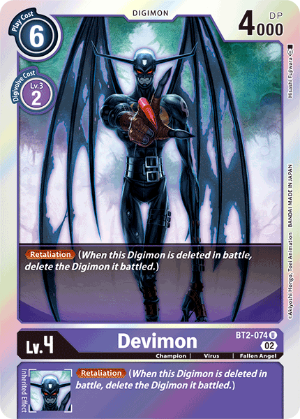 (BT2-074) Digimon TCG Resurgence Booster Single: Devimon (BT2-074)  Uncommon