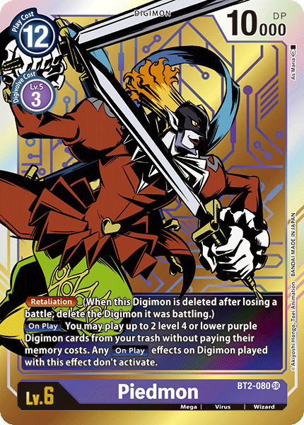 (BT2-080) Digimon TCG Release Special Booster v1.0 Single: Piedmon (BT2-080) (V.2)  Alternative Art