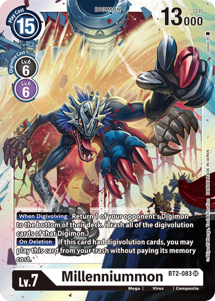 (BT2-083) Digimon TCG Release Special Booster v1.0 Single: Millenniummon (BT2-083)  Super Rare