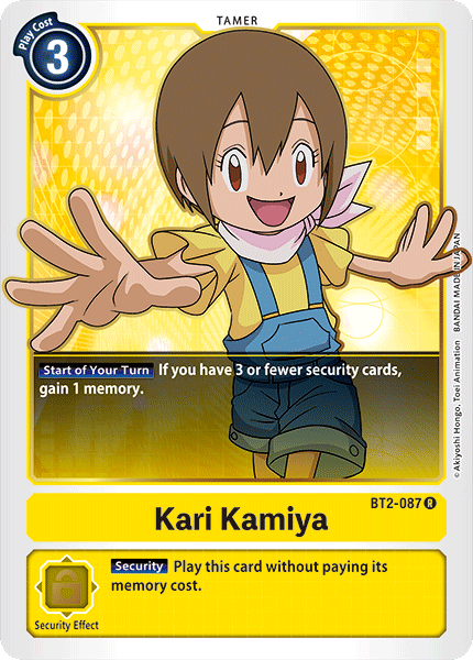 (BT2-087) Digimon TCG Release Special Booster v1.0 Single: Kari Kamiya (BT2-087)  Rare