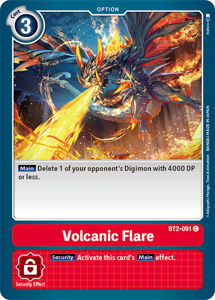(BT2-091) Digimon TCG Release Special Booster v1.5 Single: Volcanic Flare (BT2-091)  Common
