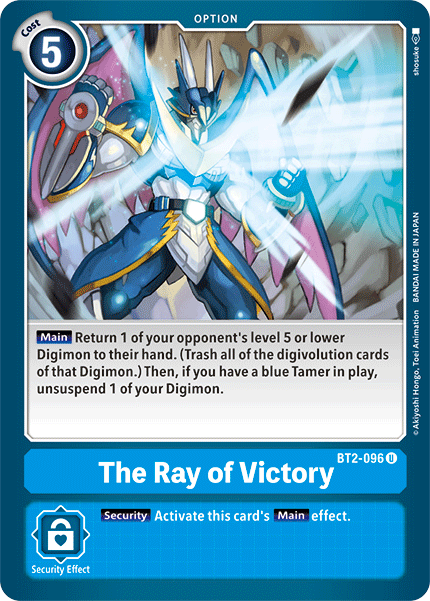 (BT2-096) Digimon TCG Release Special Booster v1.5 Single: The Ray of Victory (BT2-096)  Uncommon