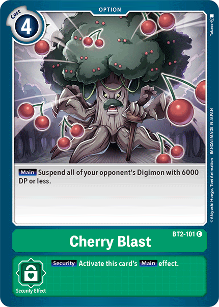 (BT2-101) Digimon TCG Release Special Booster v1.5 Single: Cherry Blast (BT2-101)  Common