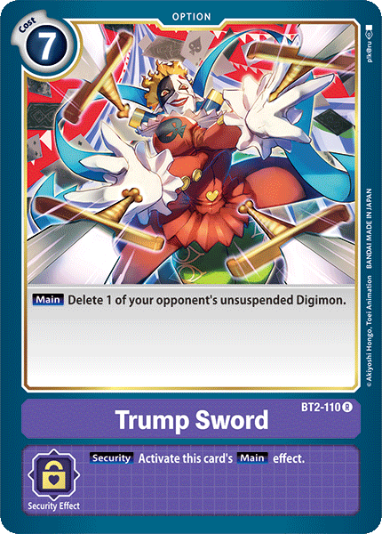 (BT2-110) Digimon TCG Release Special Booster v1.0 Single: Trump Sword (BT2-110)  Rare