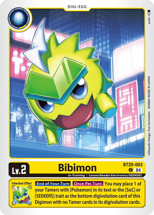 (003) Digimon TCG Special Booster Ver 2.5 Single: Bibimon (BT20-003)  Common