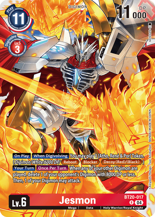 (017) Digimon TCG Special Booster Ver 2.5 Single: Jesmon (BT20-017)  Rare