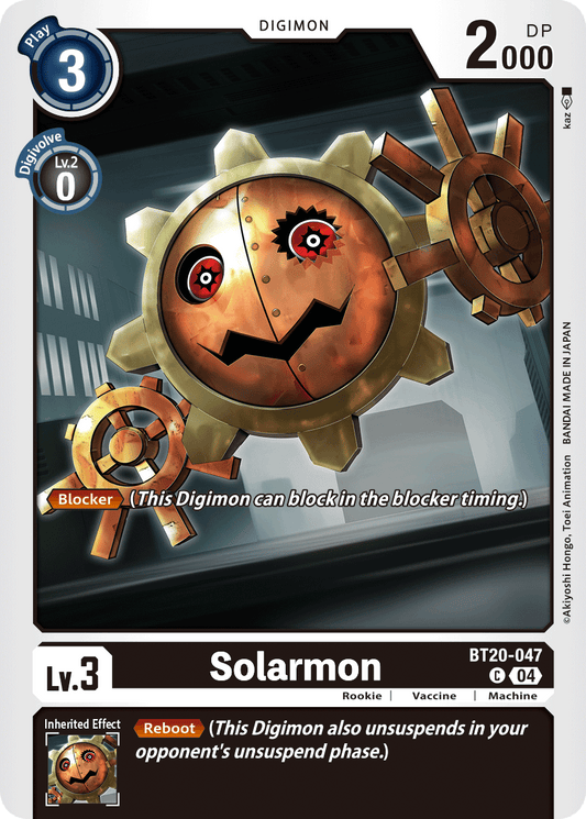 (047) Digimon TCG Special Booster Ver 2.5 Single: Solarmon (BT20-047)  Common