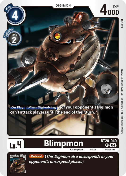 (049) Digimon TCG Special Booster Ver 2.5 Single: Blimpmon (BT20-049)  Common