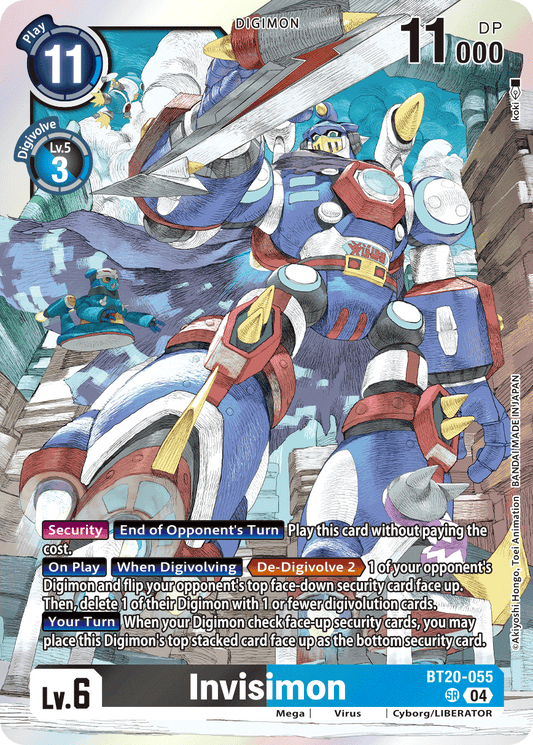 (055) Digimon TCG Special Booster Ver 2.5 Single: Invisimon (BT20-055) (V.2)  Alternative Art