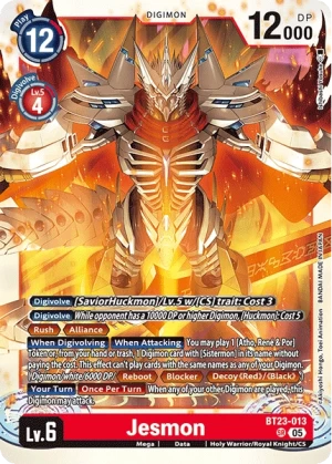(013) Digimon TCG Hackers' Slumber Single: Jesmon (BT23-013) (V.2)  Alternative Art
