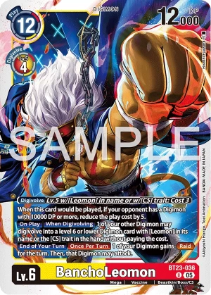 (036) Digimon TCG Hackers' Slumber Single: BanchoLeomon (BT23-036)  Uncommon