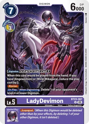 (067) Digimon TCG Hackers' Slumber Single: LadyDevimon (BT23-067)  Uncommon