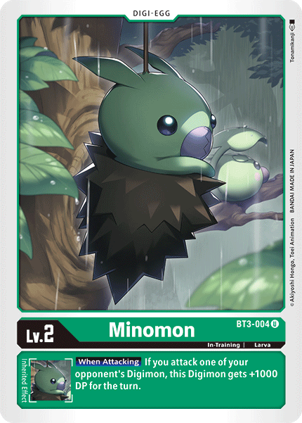 (BT3-004) Digimon TCG Release Special Booster v1.5 Single: Minomon (BT3-004)  Uncommon