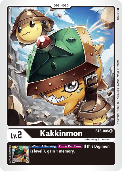 (BT3-005) Digimon TCG Release Special Booster v1.5 Single: Kakkinmon (BT3-005)  Uncommon