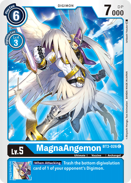 (BT3-026) Digimon TCG Release Special Booster v1.5 Single: MagnaAngemon (BT3-026)  Common