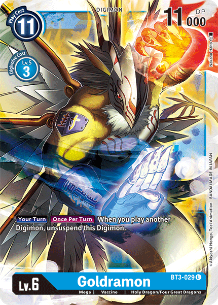 (BT3-029) Digimon TCG Release Special Booster v1.5 Single: Goldramon (BT3-029)  Uncommon