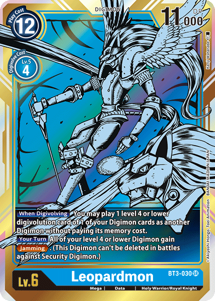 (BT3-030) Digimon TCG Release Special Booster v1.0 Single: Leopardmon (BT3-030) (V.2)  Alternative Art