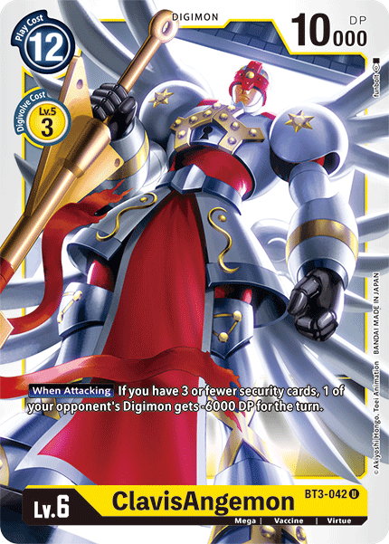 (BT3-042) Digimon TCG Release Special Booster v1.5 Single: ClavisAngemon (BT3-042)  Uncommon