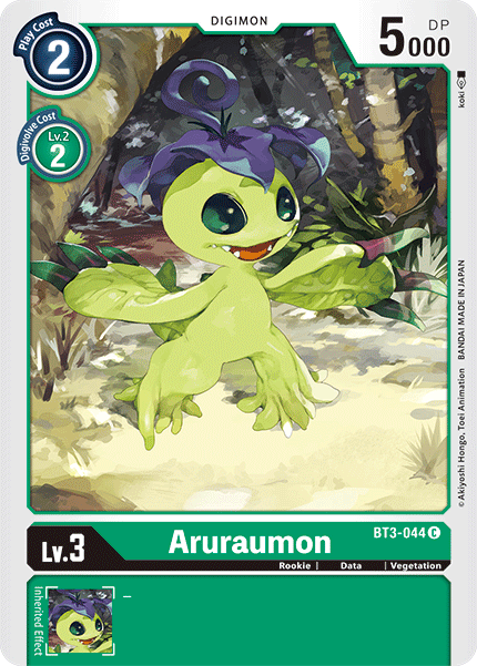 (BT3-044) Digimon TCG Release Special Booster v1.5 Single: Aruraumon (BT3-044)  Common