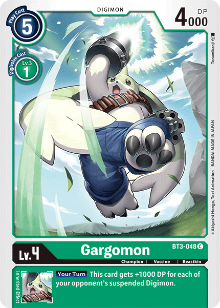 (BT3-048) Digimon TCG Release Special Booster v1.5 Single: Gargomon (BT3-048)  Common
