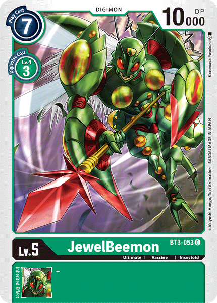 (BT3-053) Digimon TCG Release Special Booster v1.5 Single: JewelBeemon (BT3-053)  Common